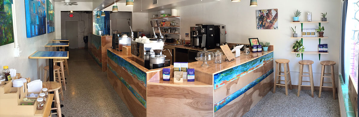 Inside Anaya Coffee shop